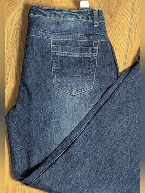 Topshop MOTO Boyfriend Distressed Blue Denim Jeans Size 30